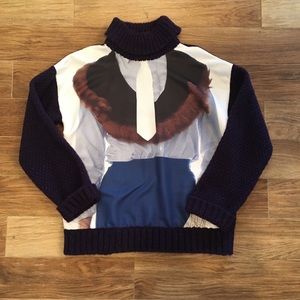 🆕w/tag Venera Arapu Graphic Cowl Neck Sweater